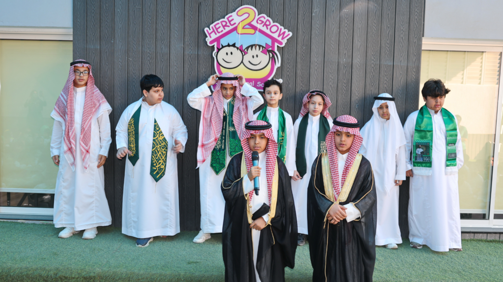 Saudi National Day at Here2Grow International School 🇸🇦